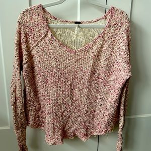 Free people crochet sweater